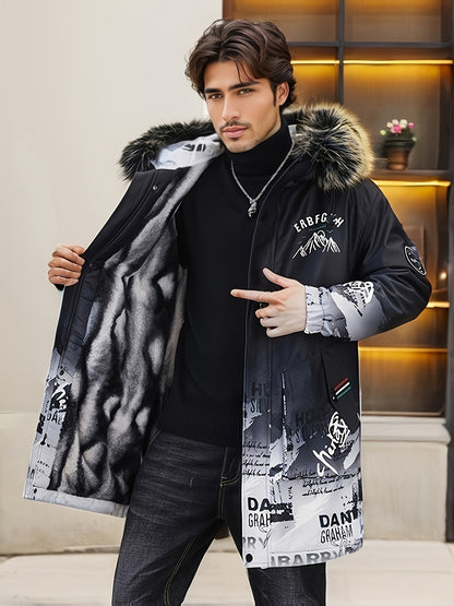 Chaqueta de Invierno para Hombre con Capucha y Cremallera