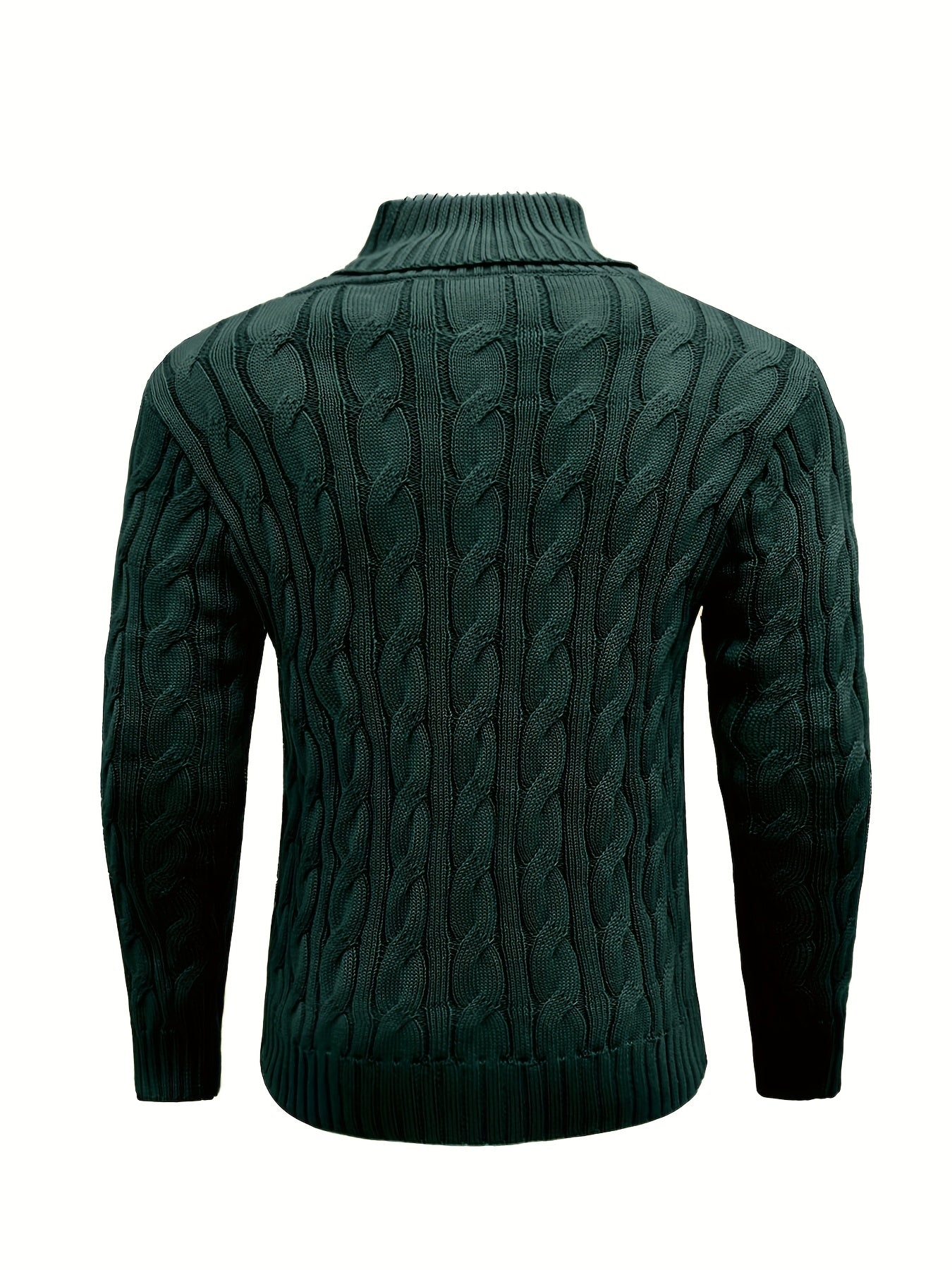 Suéter de Punto con Rayas para Hombre Elegancia Casual de Invierno