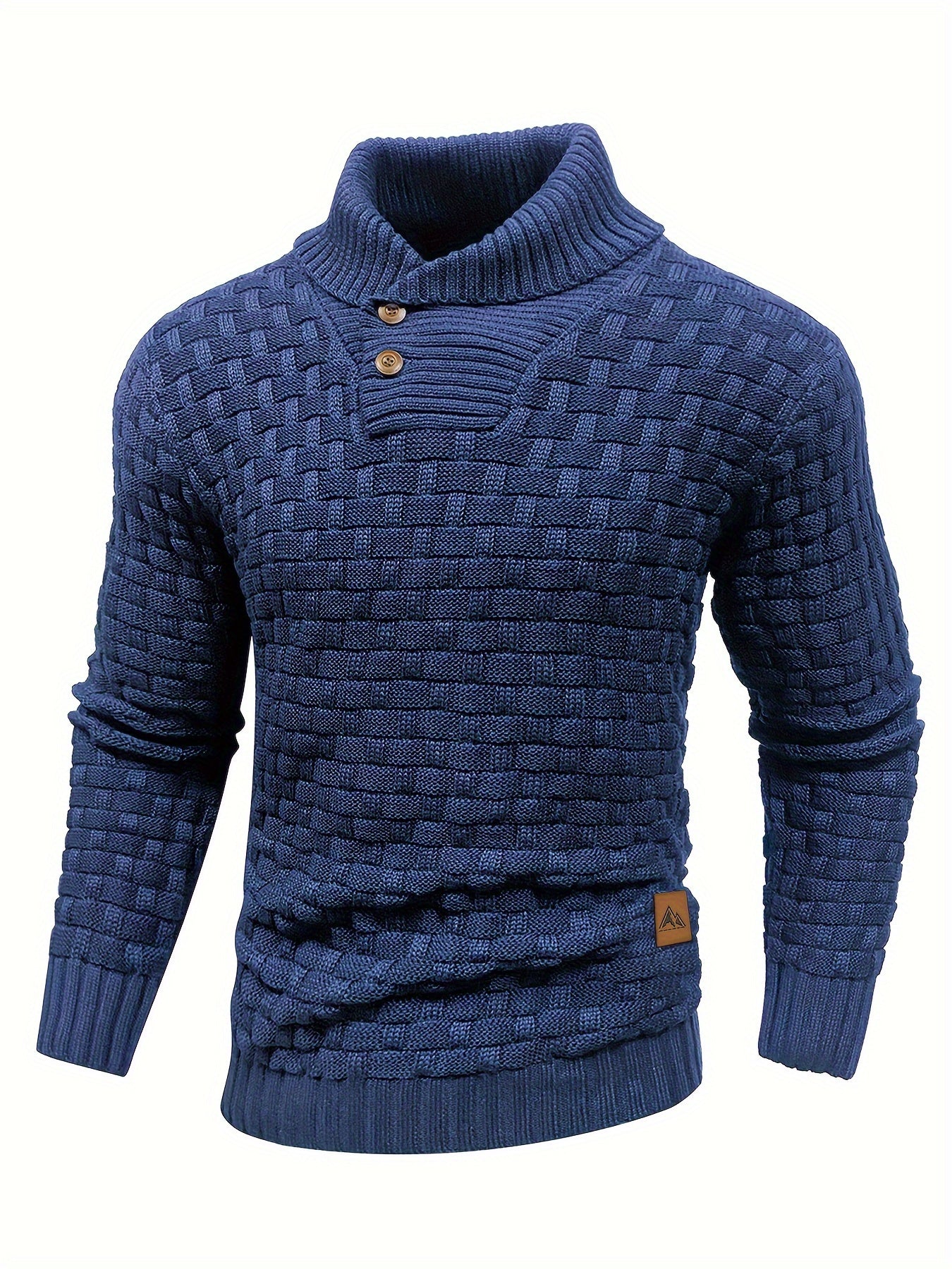 Jersey de invierno para hombre suéter elástico y elegante