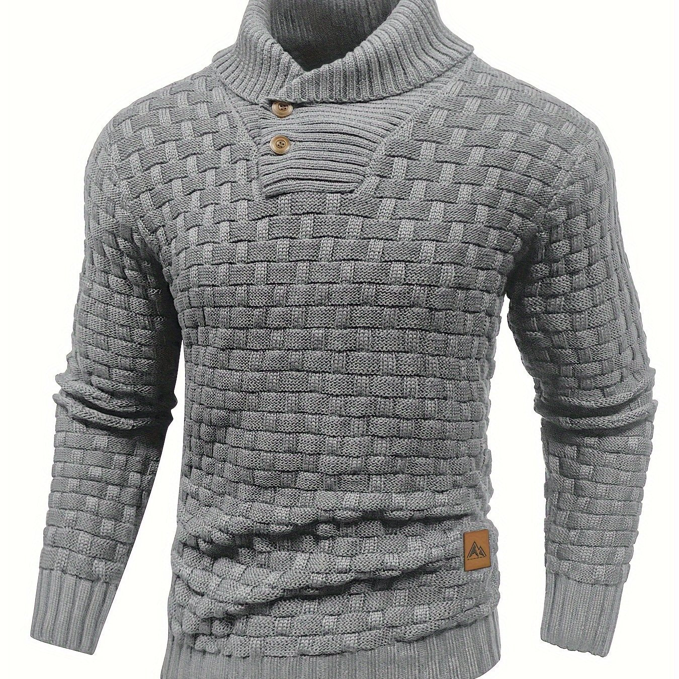 Jersey de invierno para hombre suéter elástico y elegante
