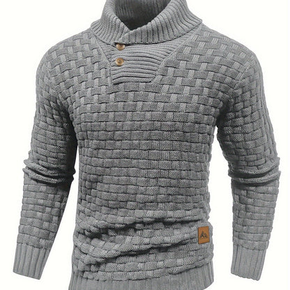 Jersey de invierno para hombre suéter elástico y elegante