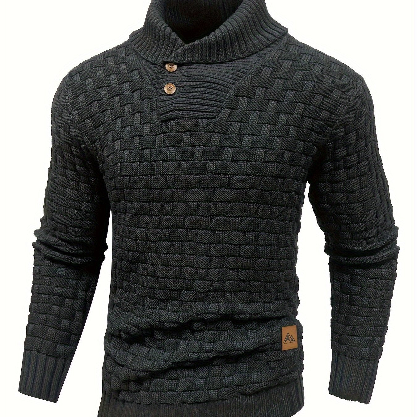 Jersey de invierno para hombre suéter elástico y elegante