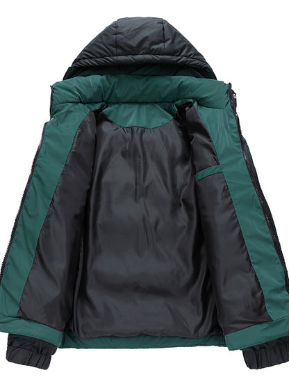 Chaqueta de Invierno para Hombre con Capucha y Forro Interior