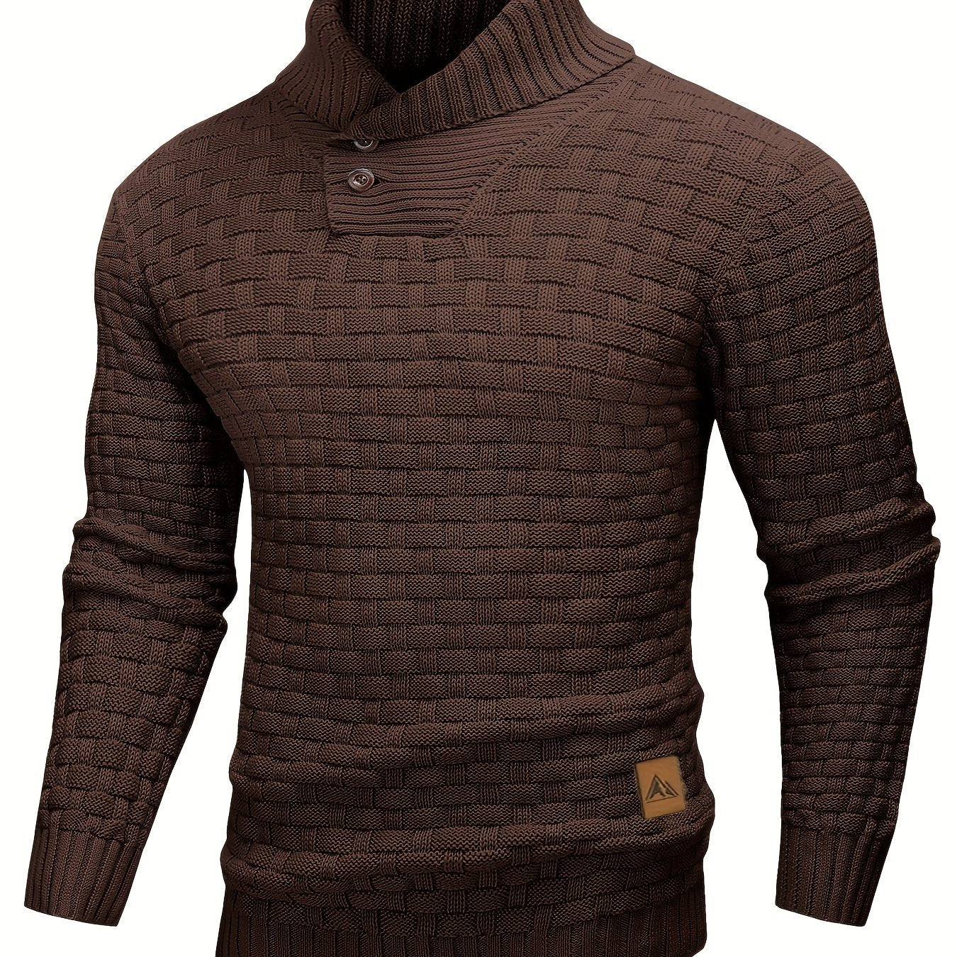 Jersey de invierno para hombre suéter elástico y elegante