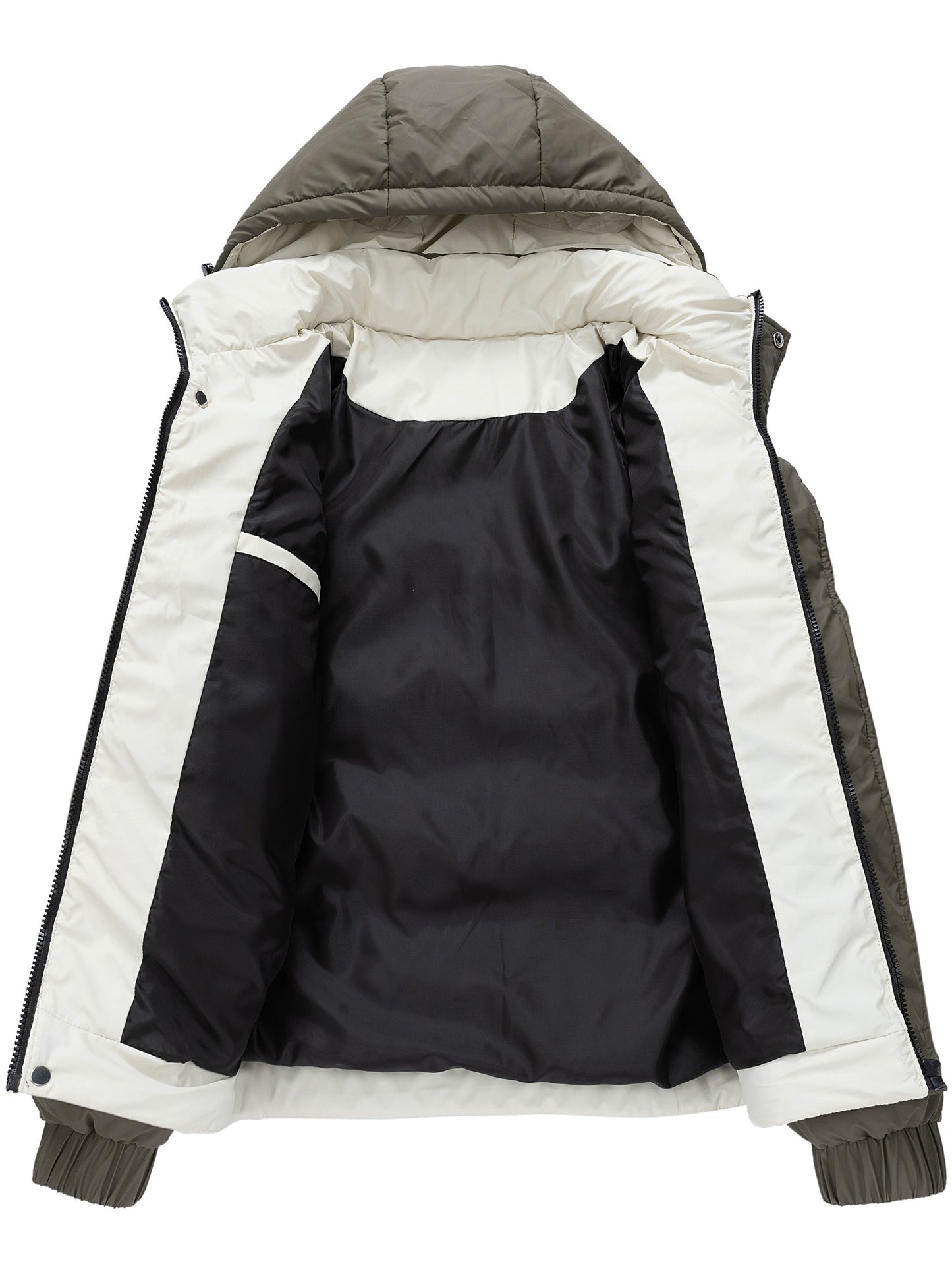 Chaqueta de Invierno para Hombre con Capucha y Forro Interior