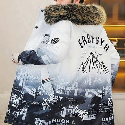 Chaqueta de Invierno para Hombre con Capucha y Cremallera