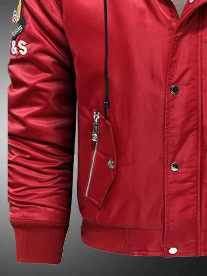 Abrigo con Capucha para Hombre  Antiviento y Frío