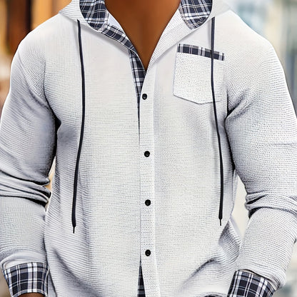 Sudadera Color Block con Capucha