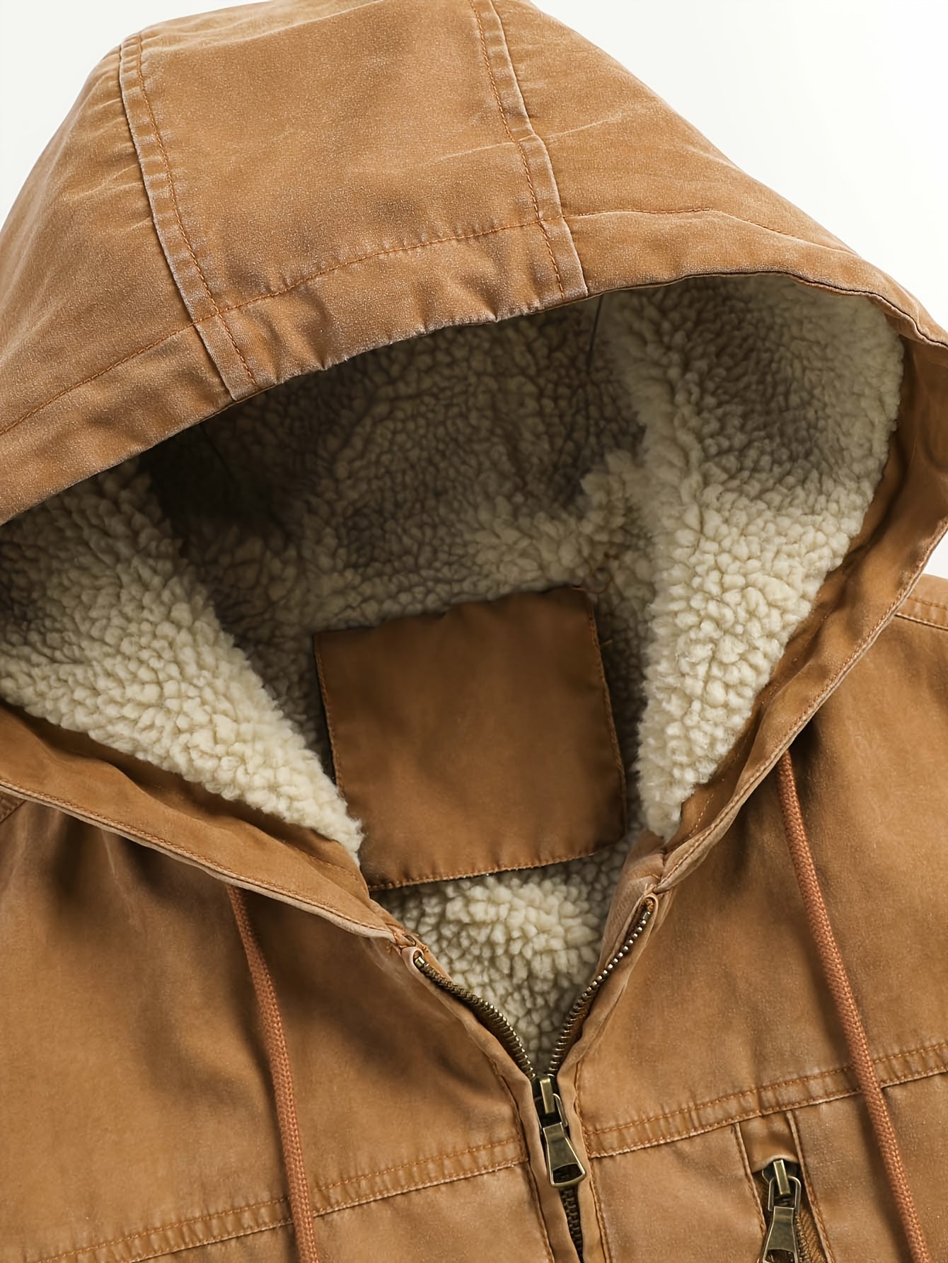 Chaqueta Vintage Capucha y Corte Clásico Elegancia Casual