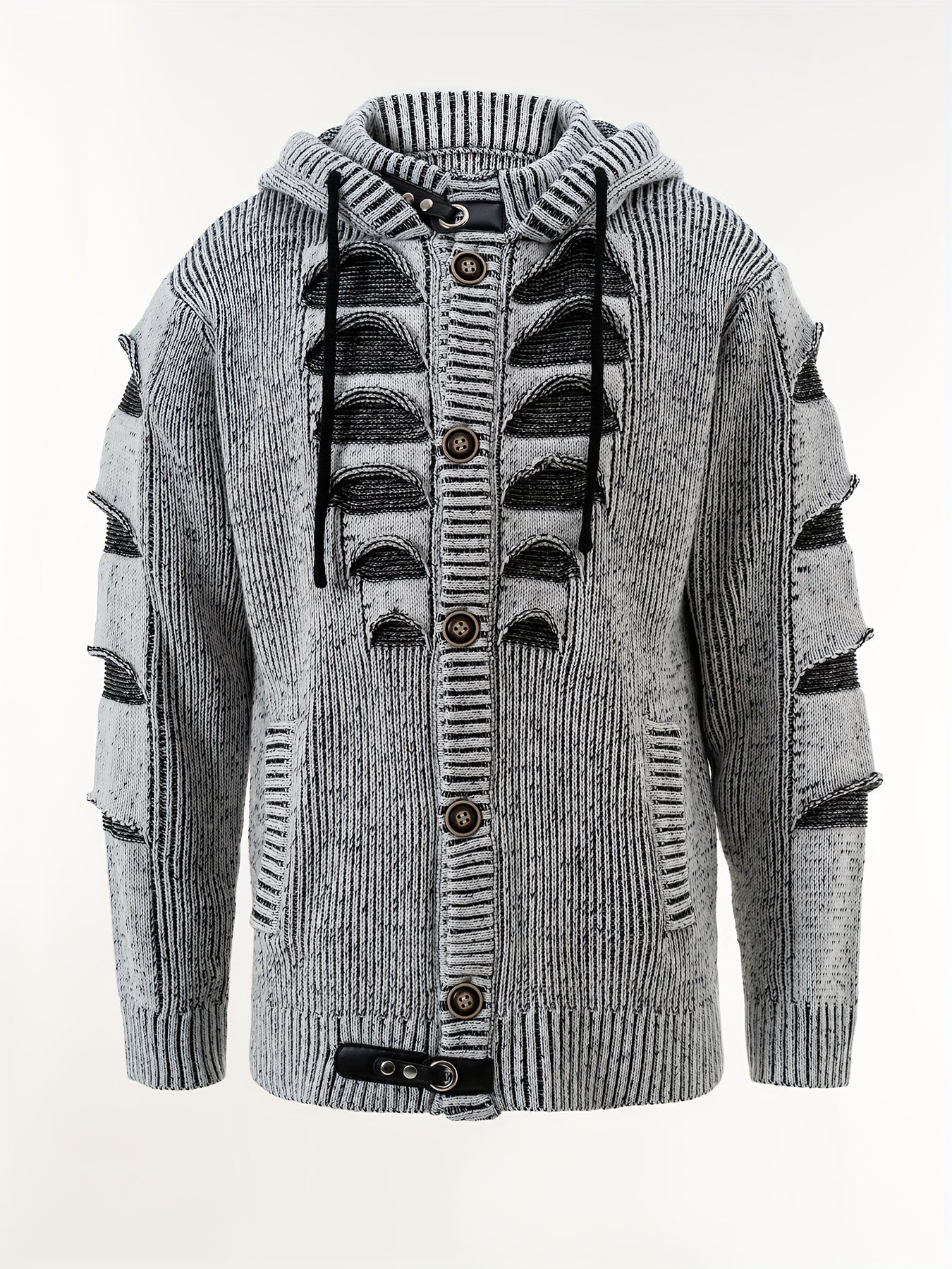 Sudaderas vintage para hombre Diseño con capucha y botones