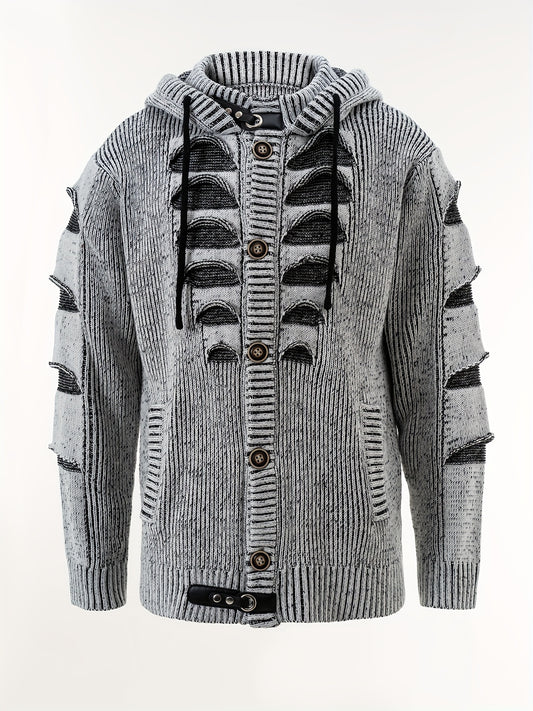 Sudaderas vintage para hombre Diseño con capucha y botones