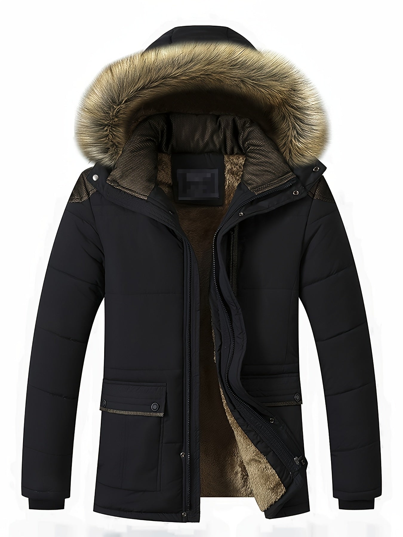 Chaqueta Fleece para Hombre Forro Polar y Largo Mid