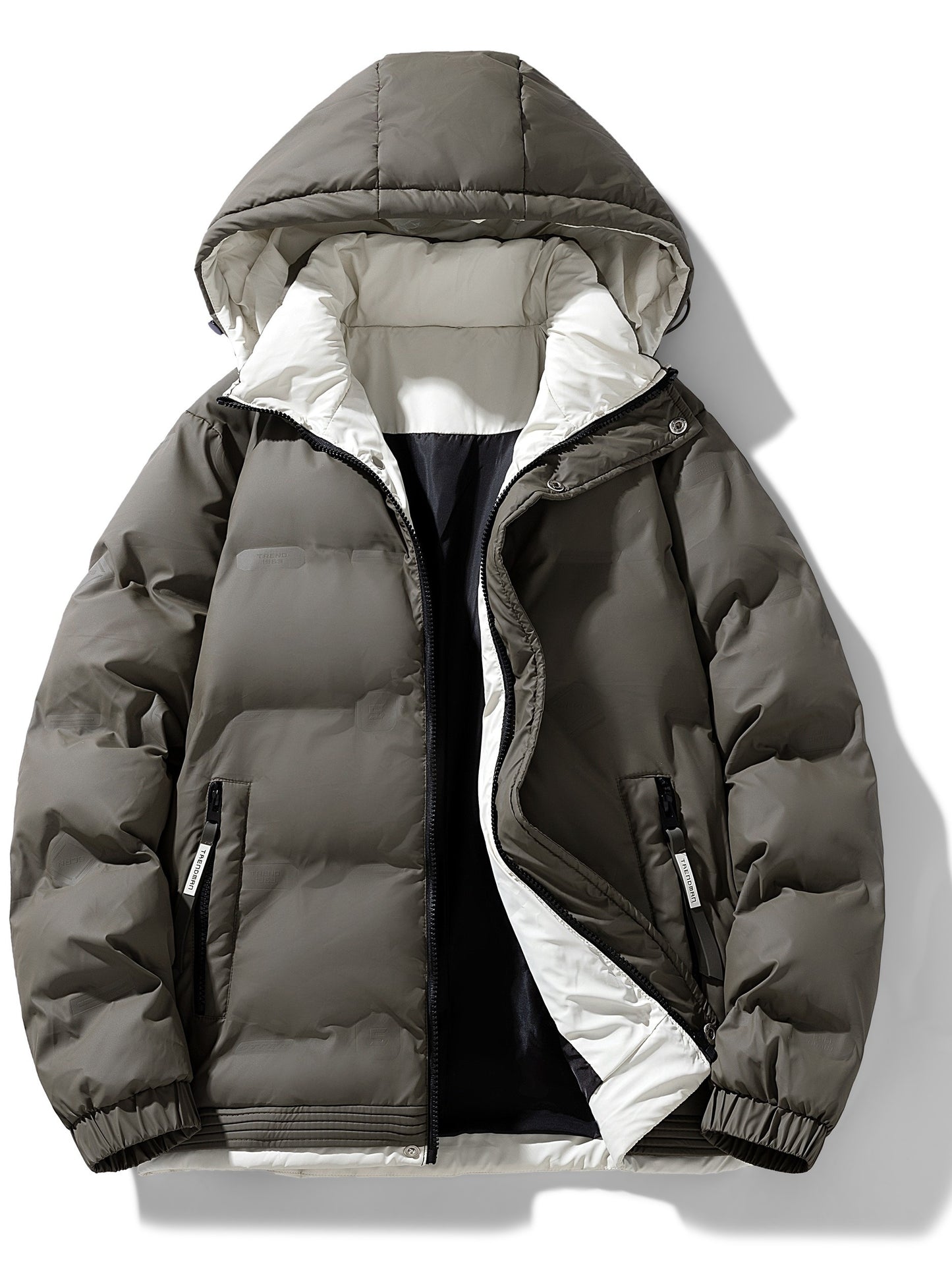 Chaqueta de Invierno para Hombre con Capucha y Forro Interior