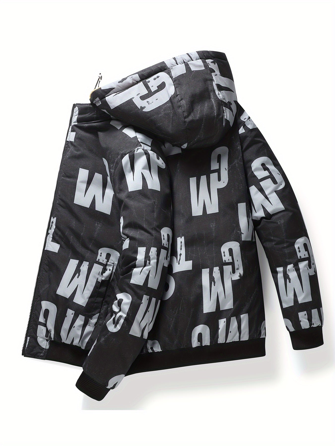 Abrigo con Capucha para Hombre Chaquetón Térmico Invierno