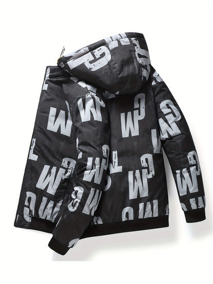 Abrigo con Capucha para Hombre Chaquetón Térmico Invierno