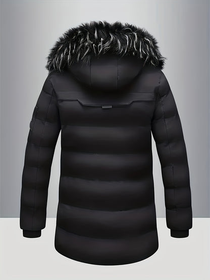 Chaqueta de inverno con forro polar casual para hombre
