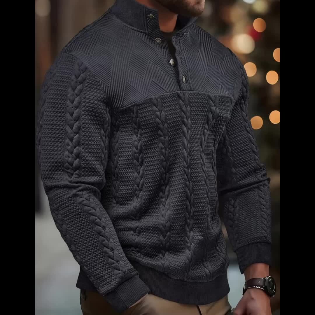 Jersey de Punto Henley Estilo y Comodidad Atemporal