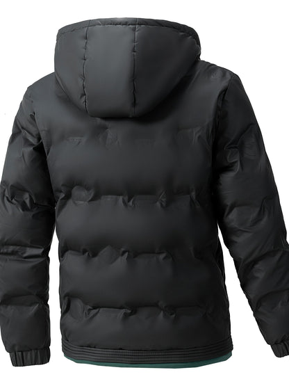 Chaqueta de Invierno para Hombre con Capucha y Forro Interior