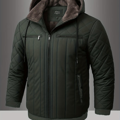 Abrigo con Capucha para Hombre  Forro Polar