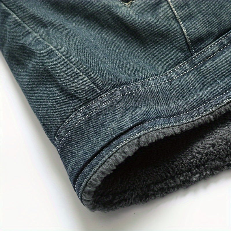 Chaqueta de Invierno para Hombre con Solapa y Forro Interior