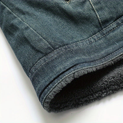 Chaqueta de Invierno para Hombre con Solapa y Forro Interior