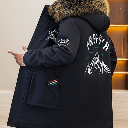 Chaqueta de Invierno para Hombre con Capucha y Cremallera