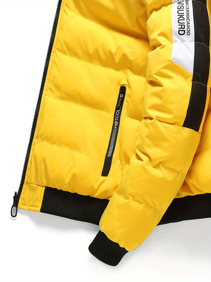 Abrigo con Capucha para Hombre Chaquetón Térmico Invierno