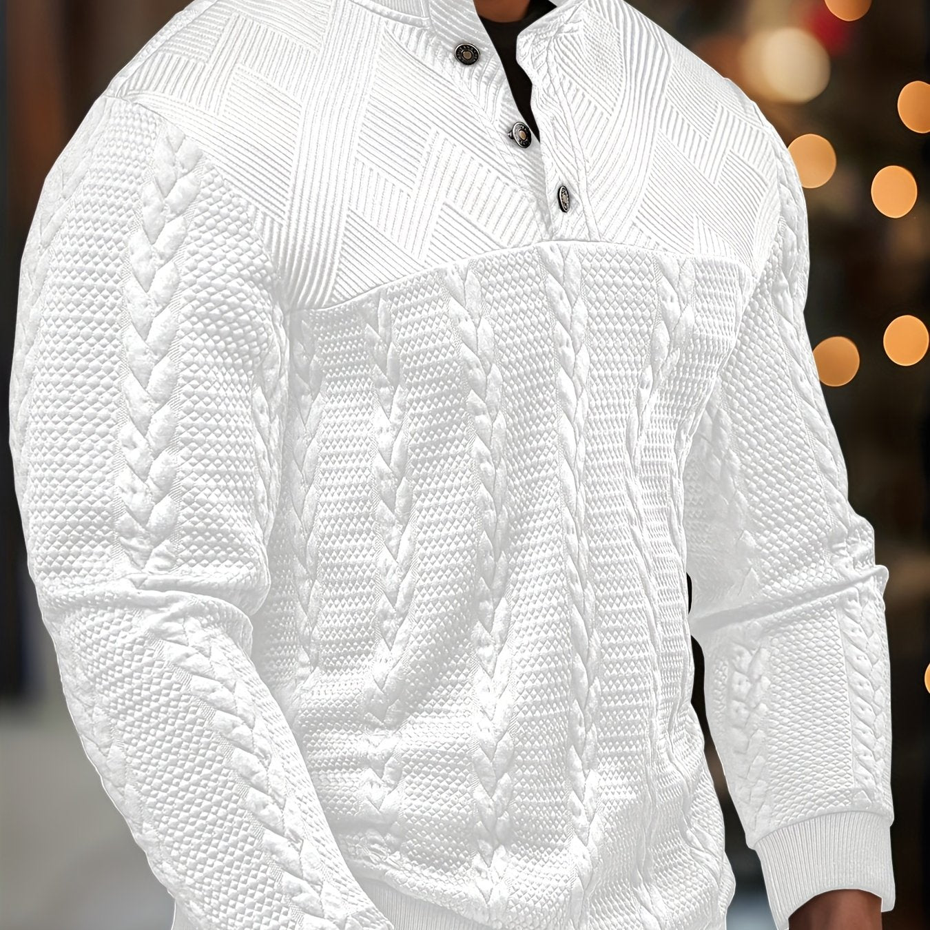 Jersey de Punto Henley Estilo y Comodidad Atemporal