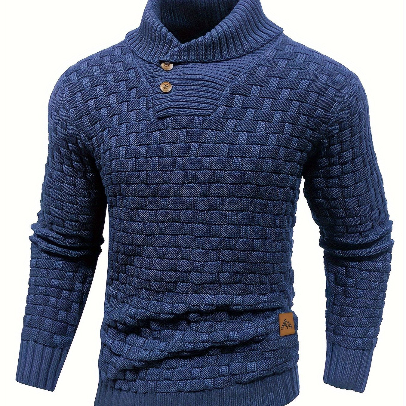 Jersey de invierno para hombre suéter elástico y elegante
