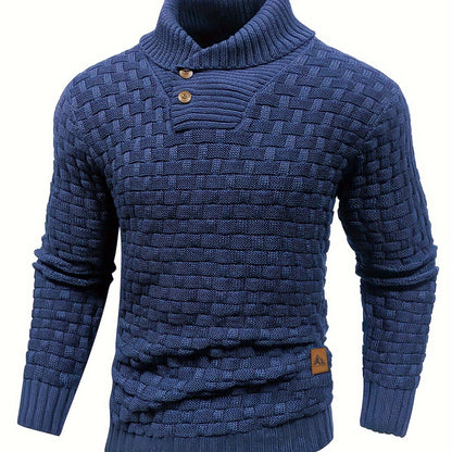 Jersey de invierno para hombre suéter elástico y elegante