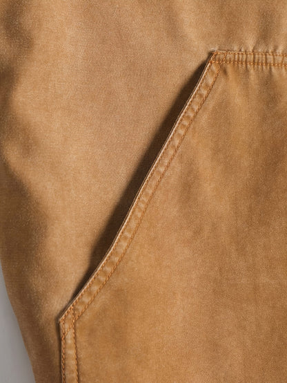 Chaqueta Vintage Capucha y Corte Clásico Elegancia Casual